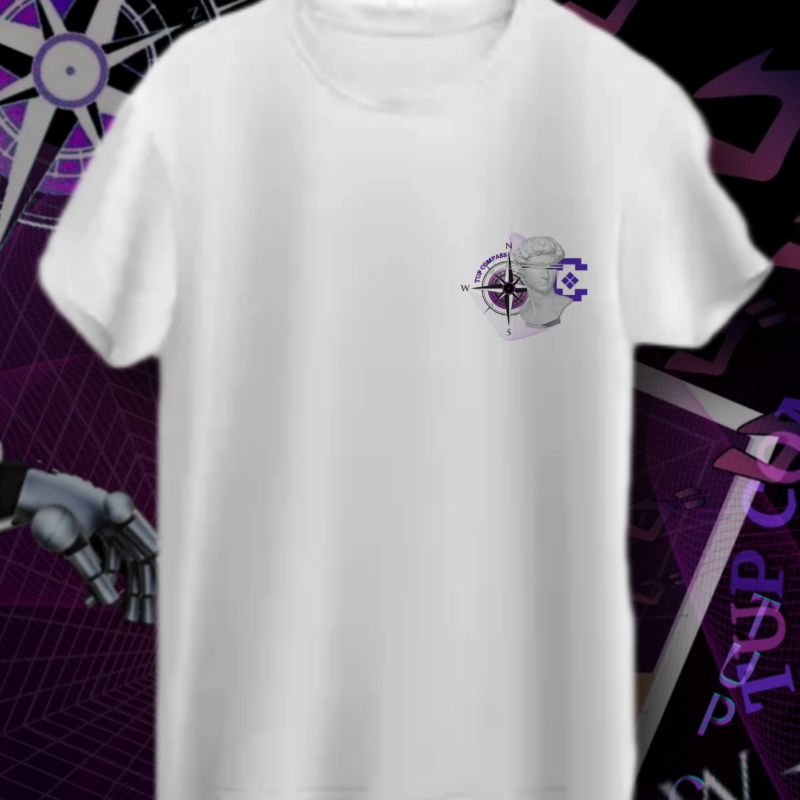 White Round Neck T-Shirts Main Image