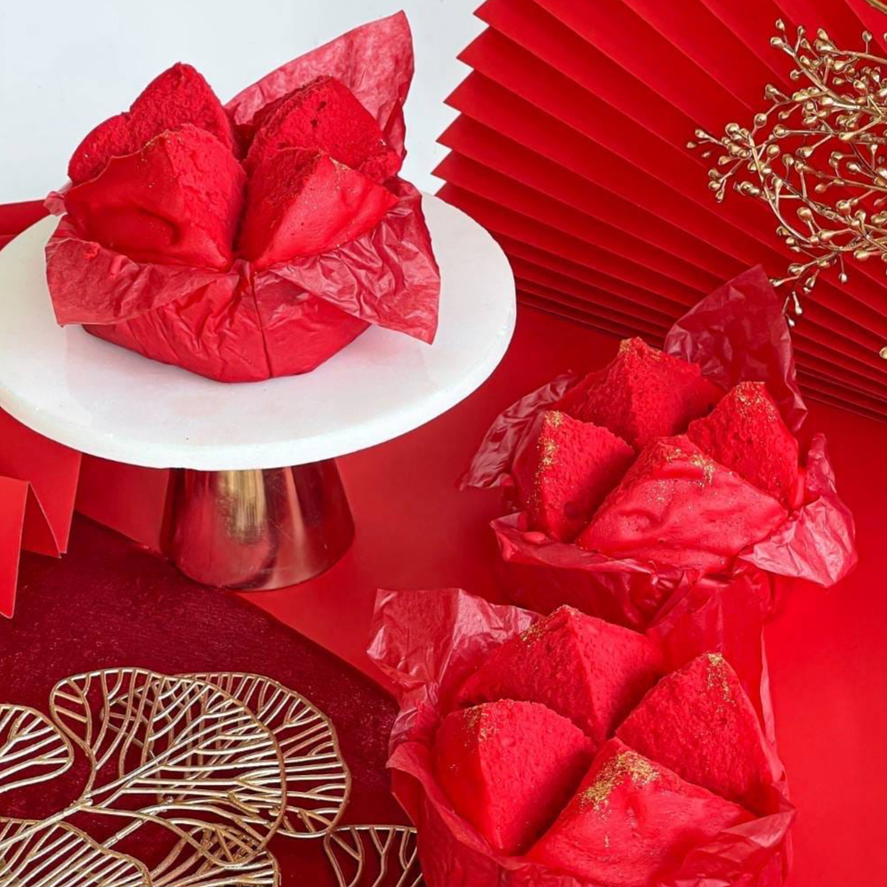 ขนมปุยฝ้าย สีแดง กลิ่นสตรอว์เบอร์รี ( ไซส์ XL ) 