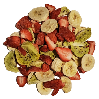 Kiwis, fraises et bananes lyophilisés 45g