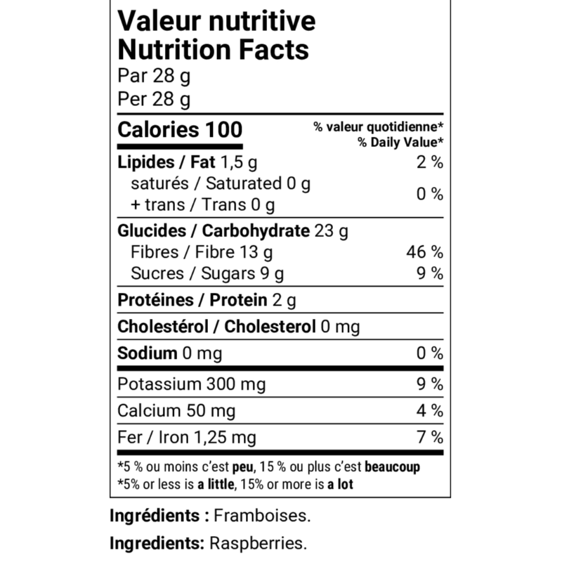 Framboises lyophilisées 25g - Thumbnail (Preview) 2