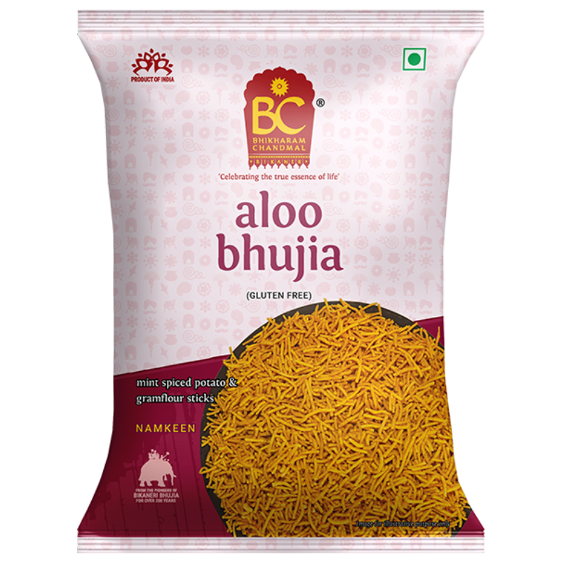 Bhikharam Chandmal - Aloo Bhujia - Namkeen - Indian Snacks - 180 g  /400g