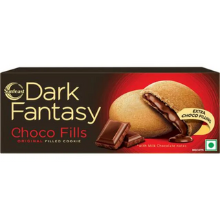 Sunfeast Dark Fantasy Choco Fills Cookie, 75 g Pouch