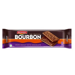 Britannia The Original Bourbon Creme Biscuit - With Chocolate, 150 g