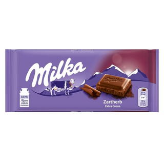 Milka Zartherb Fine Dark Chocolate Bar - 100g