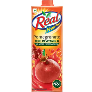 Real Fruit Power | Fruit Juice | - Pomegranate juice | Anaar Juice | (1L Pack)