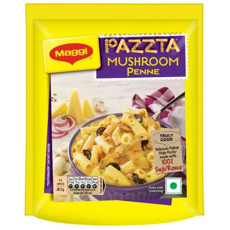 MAGGI Pazzta Mushroom Penne - Made With 100% Suji/Rawa, 68.5 g Main Image