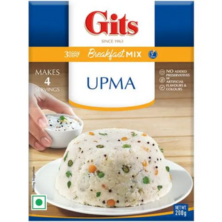 Gits Instant Upma Breakfast Mix, Pure Veg, 200g