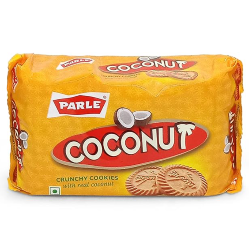 Parle Crunchy Cookies With Real Coconut Biscuit, 150g