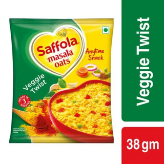 Saffola Masala Oats Veggie Twist, 500g - Thumbnail 2