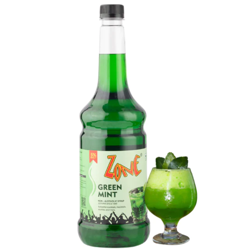 Zone Green Mint Flavoured Syrup Main Image