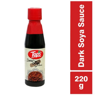 Tops Dark Soya Sauce, 220 g Bottle