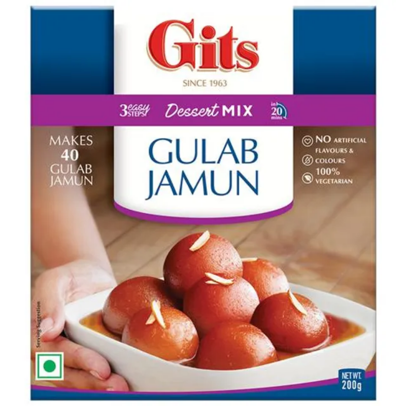 Gits Dessert Mix - Gulab Jamun, 200 g Box Main Image