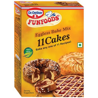 Dr. Oetker FunFoods Eggless Bake Mix 11 Cakes, 250 g