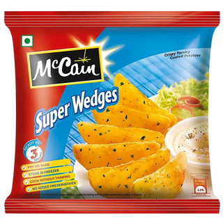 McCain Crispy Herb Coated Potatoes - Super Wedges, 400 g Pouch