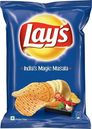 Lays Potato Chips - India's Magic Masala Flavour, Crunchy Snacks, 90 g