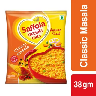 Saffola Masala Oats, Tasty Evening , Healthy Snack, Classic Masala Pouch  (500 g) - Thumbnail 2