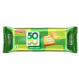 Britannia 50-50 Biscuits, Pouch, 76g