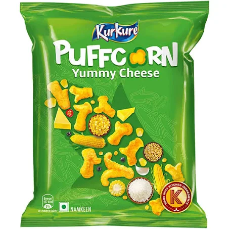 Kurkure Namkeen - Puffcorn, Yummy Cheese (28g)