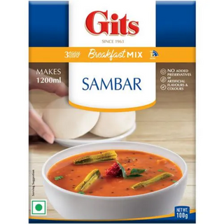 Gits Sambar Breakfast Mix, 100 g Carton