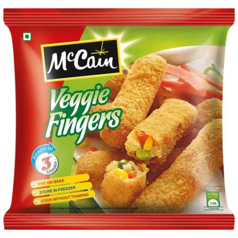 McCain Veggie Fingers - Veggie Delight With Corn, Carrot & Peas, 400 g Main Image