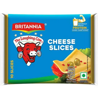 Britannia The Laughing Cow Processed Cheese Slice - Goodness Of Cows Milk, 200 g (10 Slices x 20 g each)