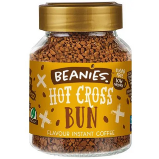 Beanies Flavoured Instant Coffee - Hot Cross Bun, 50 g