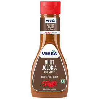 VEEBA Bhut Jolokia Hot Sauce, 300 g Pet Jar