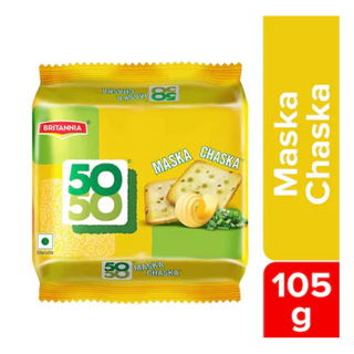 Britannia 50-50 Maska Chaska Salted Biscuits, 105 g