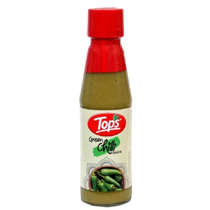 Tops Sauce - Green Chilli, 200 g Bottle Main Image