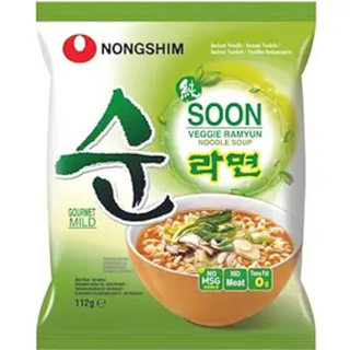 Nongshim Soon Veggie Ramyun Noodle Soup, Instant Noodle, 3.95 Oz / 112 G, Vegetarian Nongshim Store पर जाएं