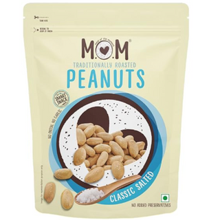 MOM - Meal of the Moment, Roasted Classic Salted Peanuts, 160g - Crunchy Healthy Snacks | Roasted not Fried | No added preservatives | No Trans Fat