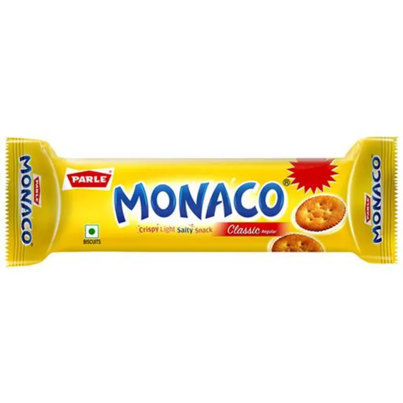 Parle Monaco Biscuit - Classic Regular, Salted Snack, 52.2 g (Get 5.8 g Extra) Main Image