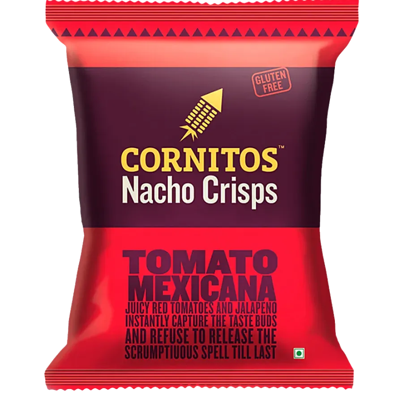 Cornitos Tomato Mexicana Nacho Chips |gluten free chips| , 55 g Pouch