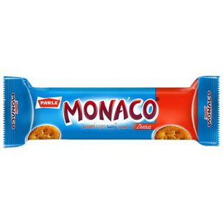 Parle Monaco Biscuit - Zeera, Crispy, Light, Salty Snack, 50 g + 5.1 g Pouch