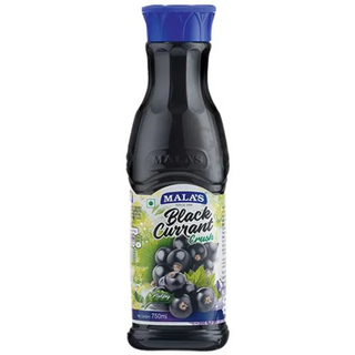 Malas Blackcurrant Crush - Tangy & Sweet, Refreshing Flavour, 750 ml Pet Bottle