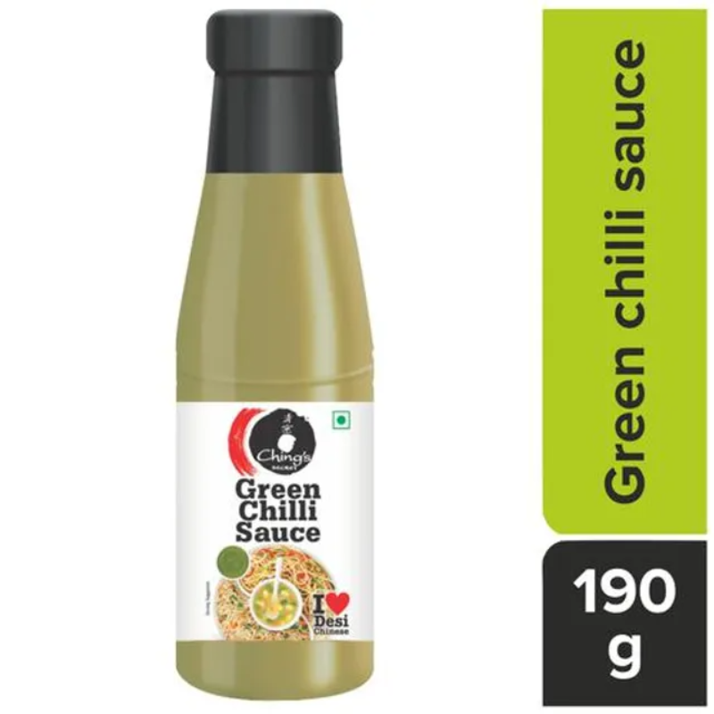 Chings Secret Green Chilli Sauce, 190 g Bottle Main Image