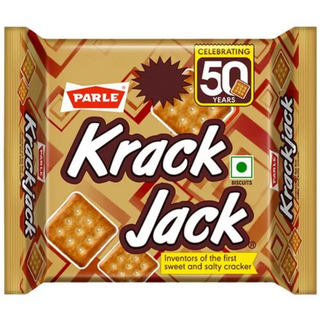 Parle Krack Jack Original Sweet & Salty Cracker Biscuit, 63 g (56.7 + 6.3 g Extra)