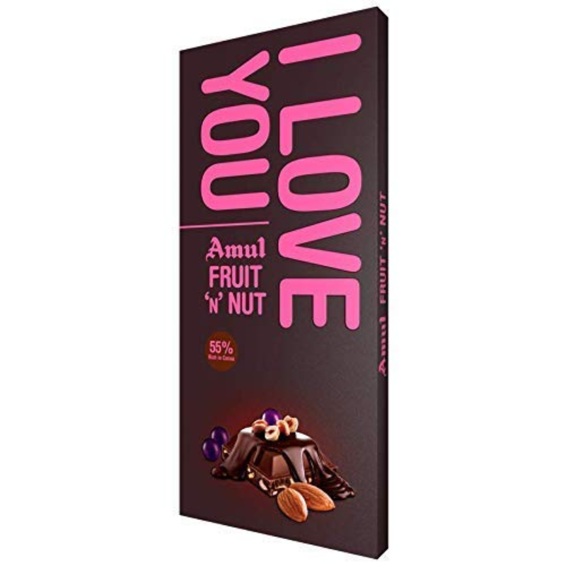 Amul Dark Chocolate Fruit N Nut (150 g) Main Image