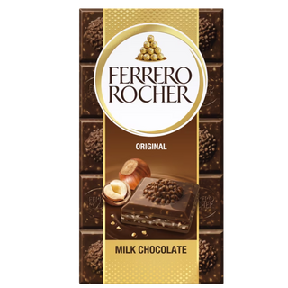 Ferrero Rocher Original Milk Chocolate Bar 90g