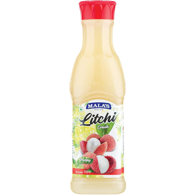 Mala's Mala Litchi Crush Fruit Drink - 1 Liter Bottle, 750ml Main Image