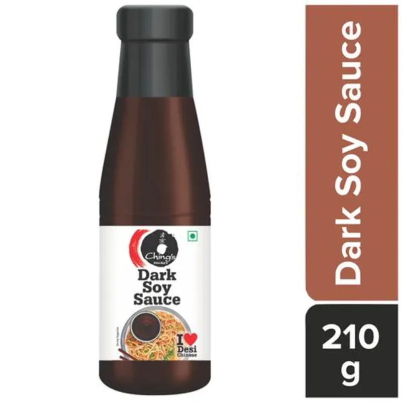 Chings Secret Dark Soy Sauce, 210 g Bottle Main Image