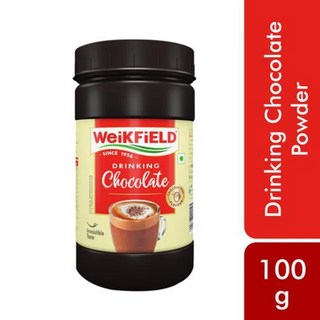 Weikfield Drinking Chocolate Powder - Made From The Finest Cocoa Beans, 100 g Bottle