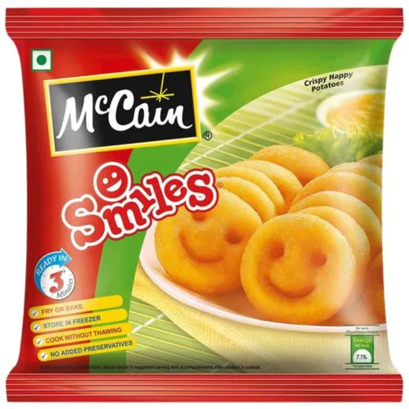 McCain Smiles - Crispy Happy Potatoes, 415 g Pouch Main Image