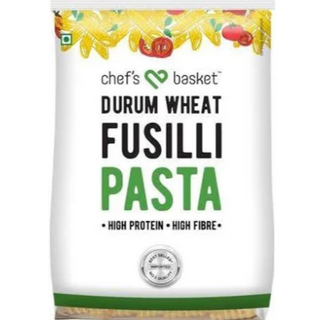 Chefs Basket Durum Wheat Fusilli Pasta, Vegetarian, Made With Durum Wheat Semolina, 500 g