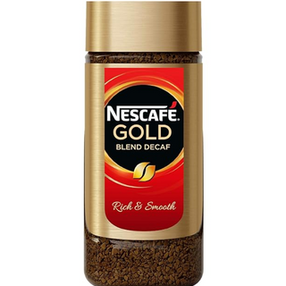 Nescafe Gold Blend Imported Decaf Coffee Powder, Glass Jar, Arabica and Robusta beans,100 g