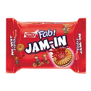 Parle Fab! Jam-In Cream Biscuits, 132 g Pouch