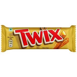 Twix Chocolate Bar - Caramel Cookie, 50 g (2 Portions x 25 g each)