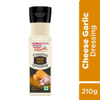 Dr. Oetker FunFoods Creamy Cheese Garlic Dressing, 210 g Pet Jar