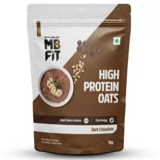 MuscleBlaze High Protein Oats, 1 kg, Dark Chocolate