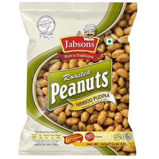 Jabsons Roasted Peanuts Nimbu Pudina, 140g